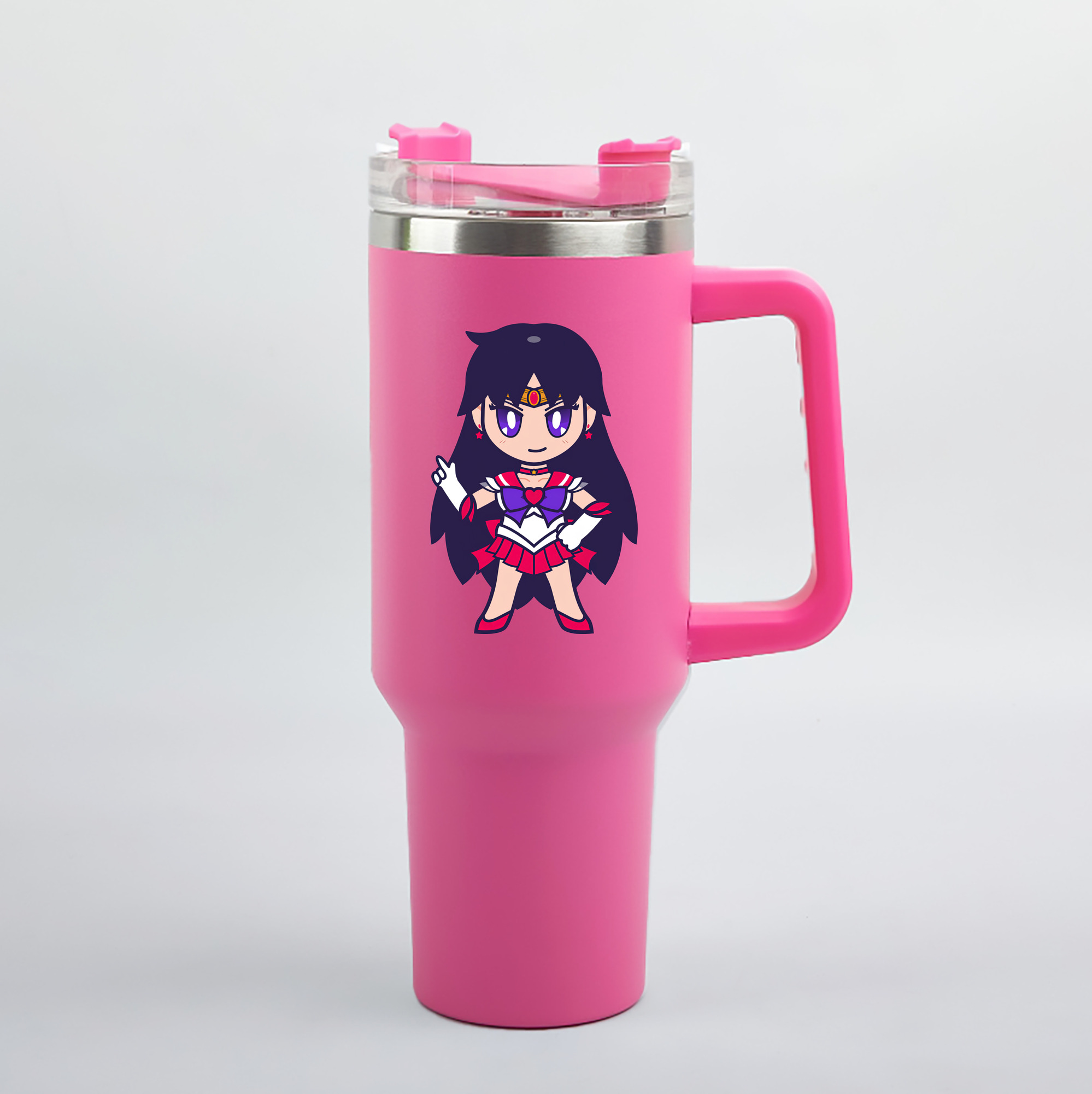 （画像用） 美少女戦士セーラームーン 火野レイ ひの レイ Sailor Moon Hino Rei （セーラーマーズ,Sailor Mars） 1200mL車用タンブラー（カラープリント）